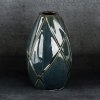 WAZON DEKORACYJNY TEO (04) FI 12 X 20 CM TURKUSOWY