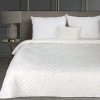 Narzuta dekoracyjna 170x210 Luna 2 biała złota liście welurowa Limited Collection Eurofirany