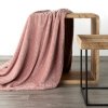 DESIGN 91 Koc CINDY 4 miękki i miły w dotyku z wytłaczanym wzorem 170x210 cm Różowy