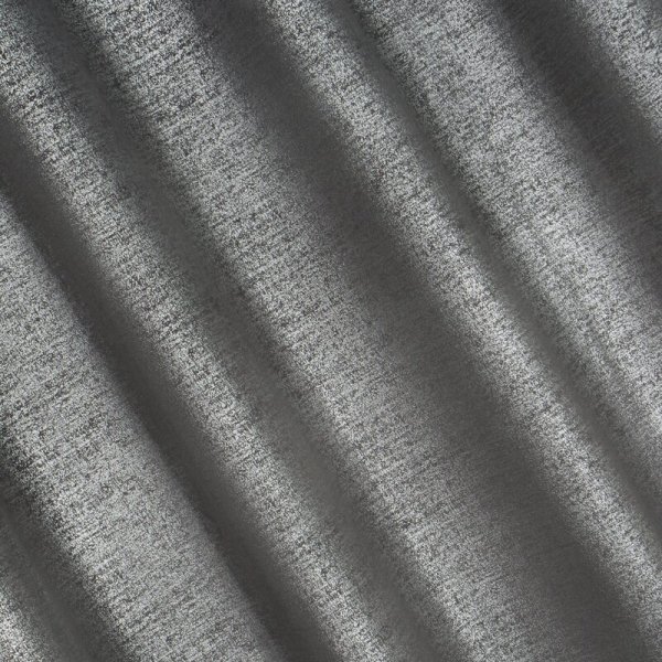 Zasłona welwetowa AMBI z nakrapianym srebrnym nadrukiem 140x250cm stalowy