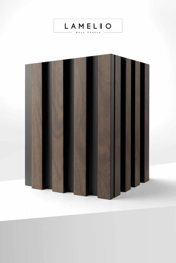 Lamele ścienne Vasco 11,7cm x 270cm - Orzech Włoski - Lamelio