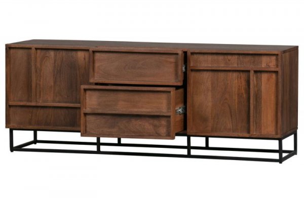 Szafka RTV FORREST z drewna mango 140 cm