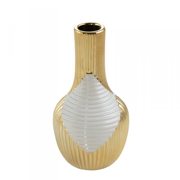 WAZON DEKORACYJNY RAKEL (04) FI 12 X 23 CM BEŻOWY