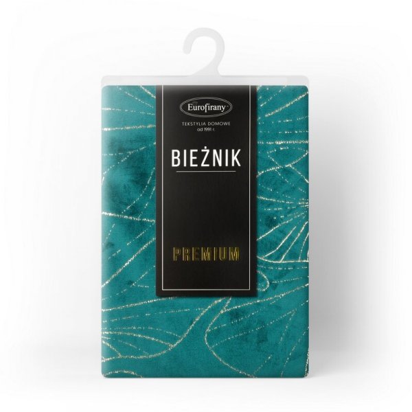 OBRUS BLINK 18 35 X 140 CM CIEMNOTURKUSOWY