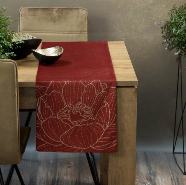 OBRUS BLINK 13 35 X 220 CM CEGLASTY