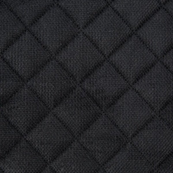 EUROFIRANY PREMIUM narzuta MILO z welwetu strukturalnego pikowana w geometryczny wzór metodą hot press 170x210 czarny