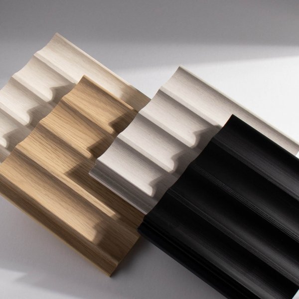 Lamele ścienne Onda 12cm x 270cm - Biały Dąb - Lamelio
