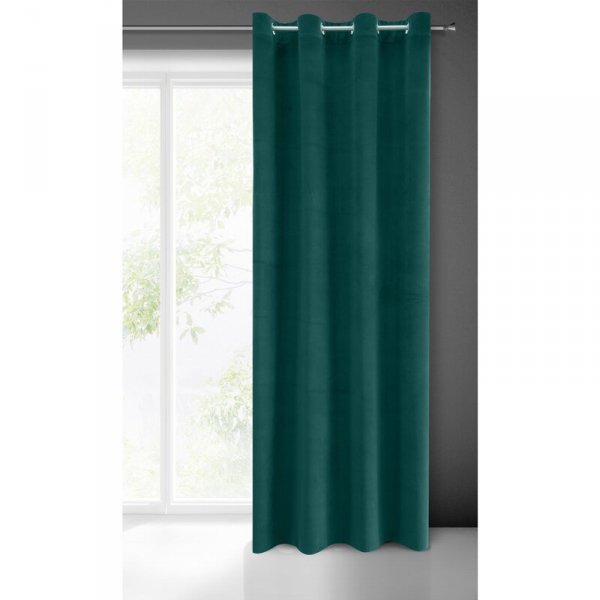 ZASŁONA GOTOWA MILO 140 X 250 CM CIEMNOZIELONY