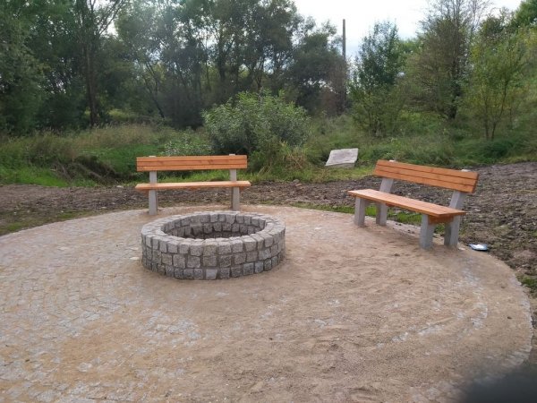 Stół z ławkami, zestaw betonowy BASIA ZO CERTYFIKAT