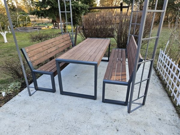 Meble ogrodowe, parkowe, tarasowe, na plac zabaw,  LOFT BIG XXXL ZO CERTYFIKAT 212 cm