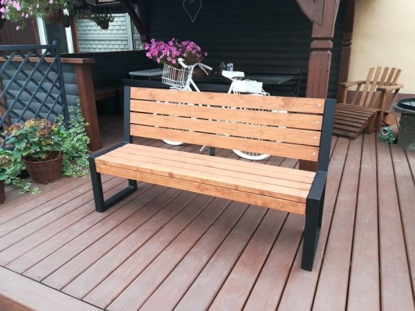Ławka z oparciem LOFT ZO