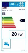 Camino 4 żeliwny kocioł na pellet z podajnikiem o mocy 20 KW ecoMax 361 simTOUCH ST4 Seperate
