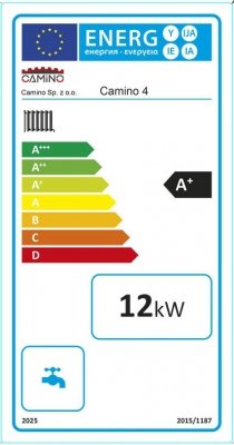 Camino 4 ULTRA SLIM kocioł na pellet o mocy 12 KW ecoTOUCH860