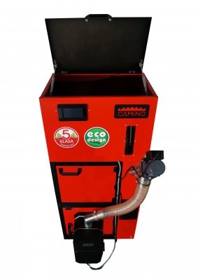 Camino 4 SLIM żeliwny kocioł na pellet z podajnikiem o mocy 10kW ecoTOUCH920 TOUCH T4 Separate