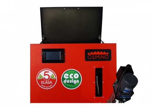 Camino 4 żeliwny kocioł na pellet z podajnikiem o mocy 20 KW ecoTOUCH 920 TOUCH T4 Separate EcoDesign SLIM