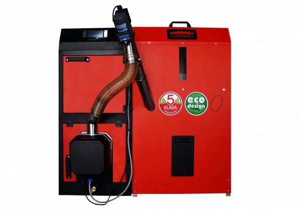 Camino 4 żeliwny kocioł na pellet z podajnikiem o mocy 10 KW ecoMax 361 simTOUCH ST4 Seperate