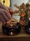 Ceramiczny DZBANEK 1L ZAPARZACZ do herbaty SITKO + PODGRZEWACZ ZESTAW