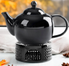 Ceramiczny DZBANEK 1L ZAPARZACZ do herbaty SITKO + PODGRZEWACZ ZESTAW