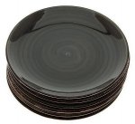 ZESTAW 6x TALERZY DESEROWYCH KAWOWYCH 19 cm
