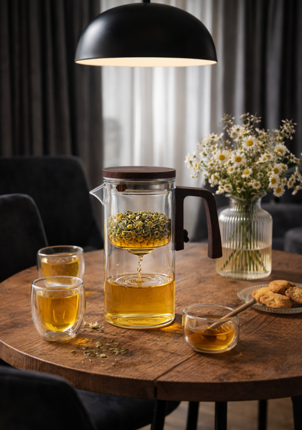 DZBANEK SZKLANY 750 ML ZAPARZACZ MAGNETYCZNY SPUSTOWY DO KAWY HERBATY