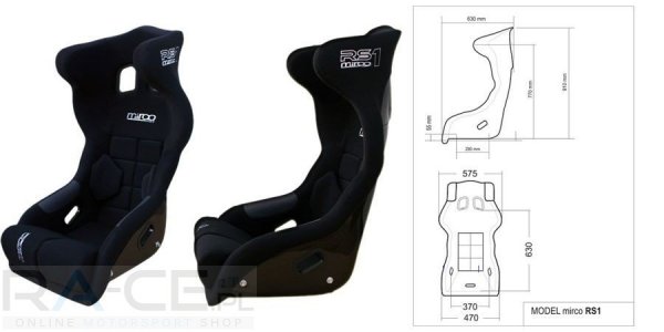 Fotel Mirco RS1 3D FIA 