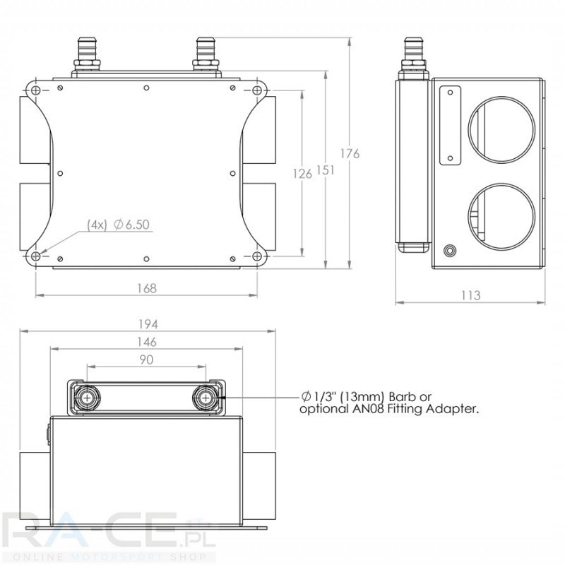 Nagrzewnica rajdowa 3,5 KW