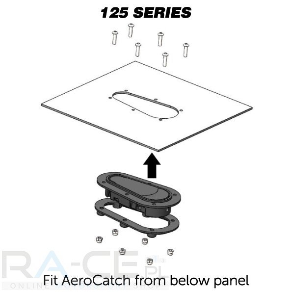 Zapinki AeroCatch Xtreme z zamkiem 125-4100