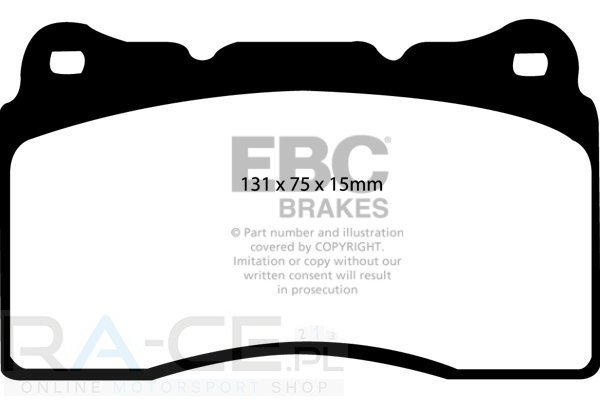 Klocki hamulcowe wyczynowe EBC RP-X Subaru Impreza STi