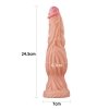 DILDO 9.5'' DUAL LAYERED PLATINUM SILICONE COCK – FLESH