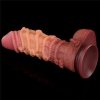 10.5'' DUAL LAYERED PLATINUM SILICONE COCK WI