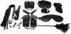 ZESTAW BDSM SET BONDAGE KIT 10 PIECES BLACK GUILTY TOYS