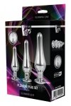 DREAMTOYS ZESTAW KORKÓW GLEAMING LOVE PLEASURE SET SILVER