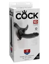 King Cock Strap on Harness with 9 Cock Black