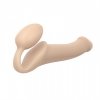 Podwójne dildo Strap-on-me Silicone bendable strap-on L Vanilla