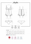 Obsessive gorset czarny z figami Heartina L/XL