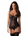 Obsessive gorset czarny z figami Heartina L/XL