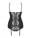 Obsessive gorset czarny z figami Heartina L/XL
