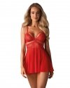 Obsessive 838-BAB-3 babydoll ze stringami S/M