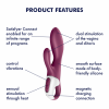 Podgrzewany wibrator króliczek Satisfyer Heated Affair Connect App