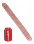 King Cock 16 Thick Double Dildo Flesh