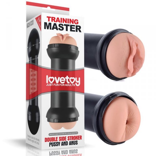 MASTURBATOR DOUBLE SIDE STROKER PUSSY AND ANUS