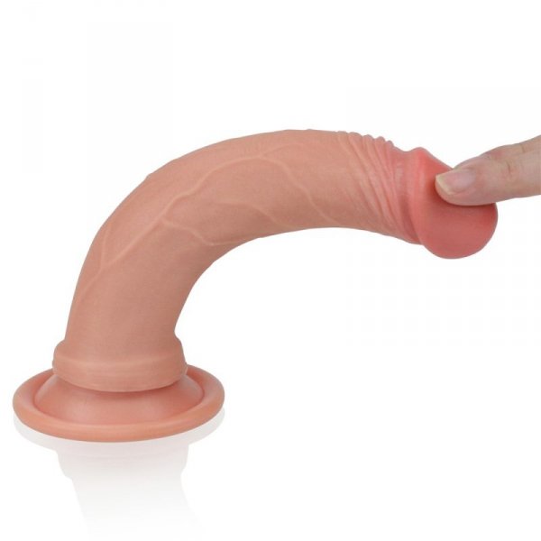 DILDO 7&#039;&#039; DUAL LAYERED PLATINUM SILICONE COCK
