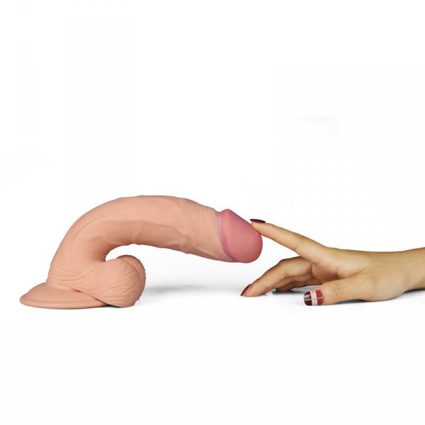 WIBRATOR 9&quot; THE ULTRA SOFT DUDE VIBRATING