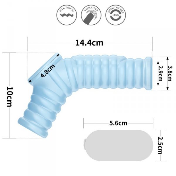 PIERŚCIEŃ VIBRATING WAVE KNIGHTS RING WITH SCROTUM SLEEVE