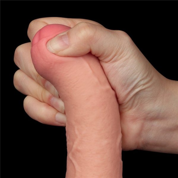 DILDO 7&#039;&#039; SLIDING SKIN DUAL LAYER DONG FLESH