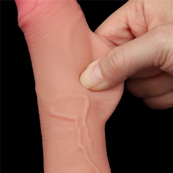 DILDO 7.5&#039;&#039; SLIDING SKIN DUAL LAYER DONG FLESH