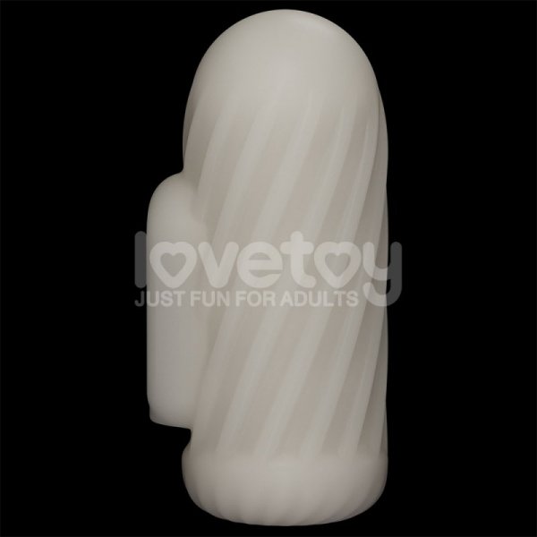 MASTURBATOR KNIGHTS RING VIBRATING DUAL PURPOSE SLEEVE-SPIRAL