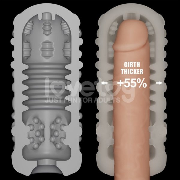 MASTURBATOR KNIGHTS RING VIBRATING DUAL PURPOSE SLEEVE-DRIP