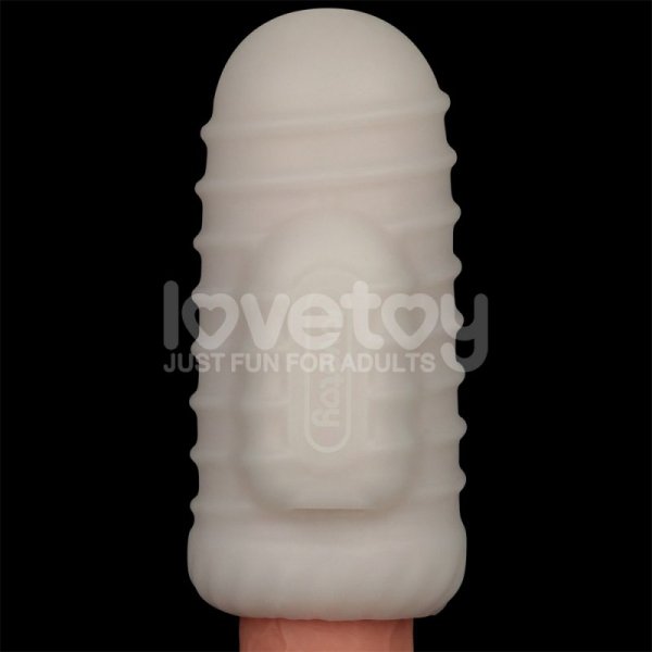 MASTURBATOR KNIGHTS RING VIBRATING DUAL PURPOSE SLEEVE-WAVY