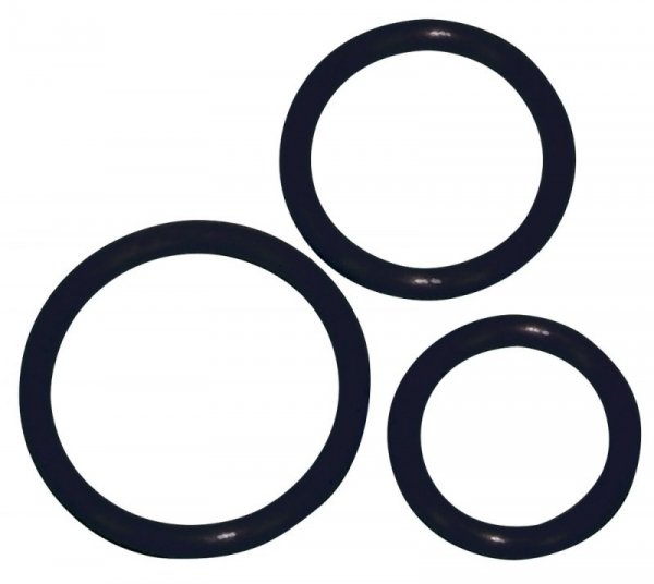 SILICONE COCK RING SET 3 PCS